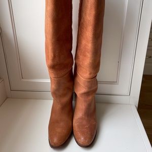 Humanoid Suede Knee-High Boots - Size 38